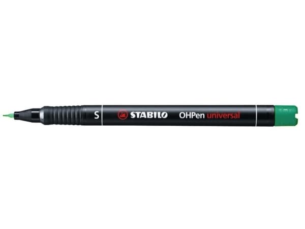 STABILO OHPen, Grön, Svart, Grön, Plast, Superfin, 0,4 mm, Tyskland