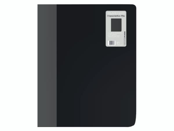 Demomappe PP bnt A4 sort m/10 lommer
