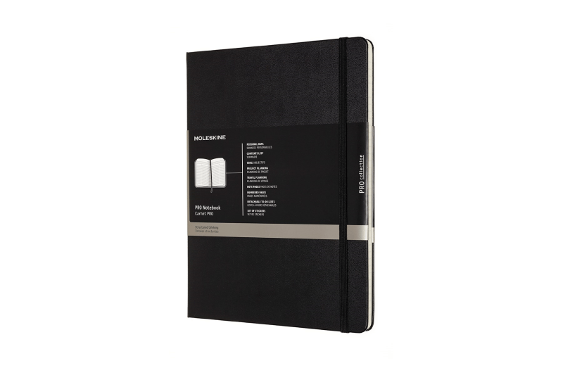 Moleskine Pro notebook XL hard cover sort