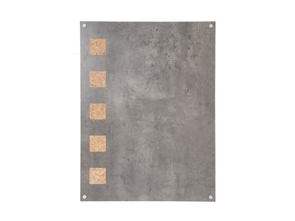 Securit LW-GY-78, 780 x 580 mm, Kork, Metall, Tre, Grå