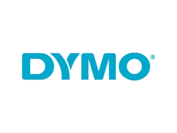 DYMO 520102, Punainen, Suorakulmio, Irroitettava, Valkoinen punaisella, Universaali, Muovi