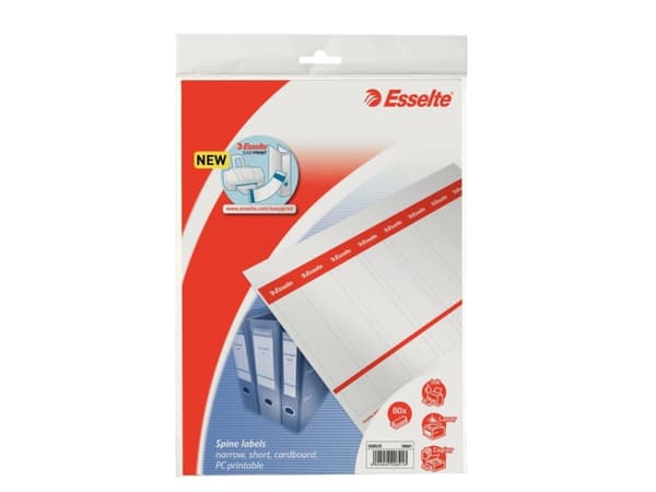 Esselte Binder Labels for Power No 1 and EKO 50 mm 10 sheets x 8 labels (10K130Y)