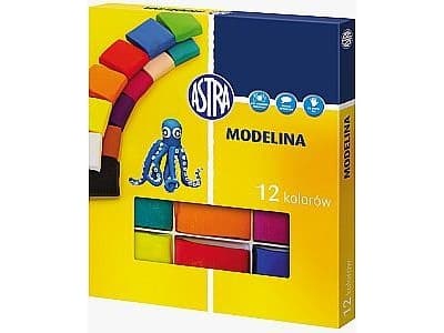 Modeling clay 12 colors ASTRA