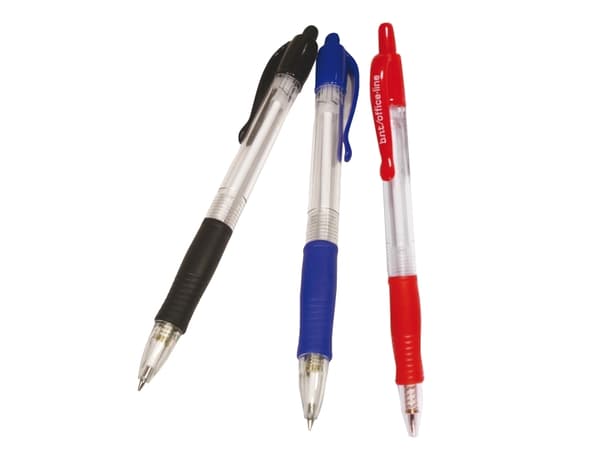 Kuglepen BNT Office, 0,7 mm, sort, pakke a 50 stk.