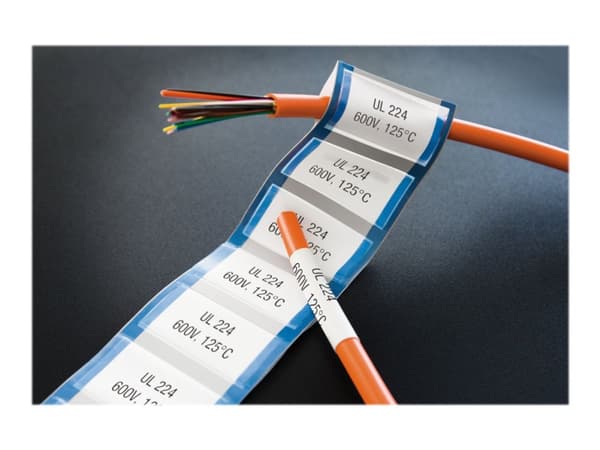 DYMO XTL - Polyolefin - svart på vitt - 12 x 34 mm 65 etikett (er) (1 rulle/rullar x 65) fodral - för XTL 500
