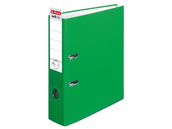 Herlitz maX.file, A4, D-ring, Oppbevaring, Polypropylen (PP), Grønn