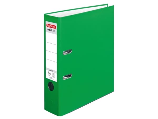 Herlitz maX.file, A4, D-ring, Oppbevaring, Polypropylen (PP), Grønn