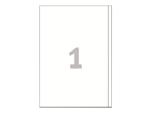 Avery - Hvit - A4 (210 x 297 mm) 100 stk (100 ark x 1) merkelapper