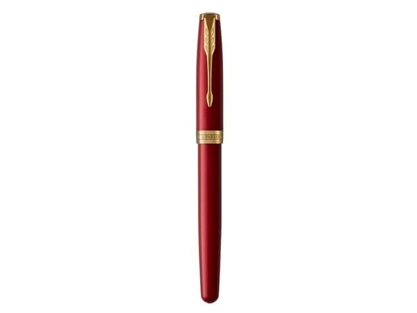 Parker 1931474, Svart, Guld, Röd, Blå, Guld, Lack, Rund spets, Guldpläterad stål, Medium