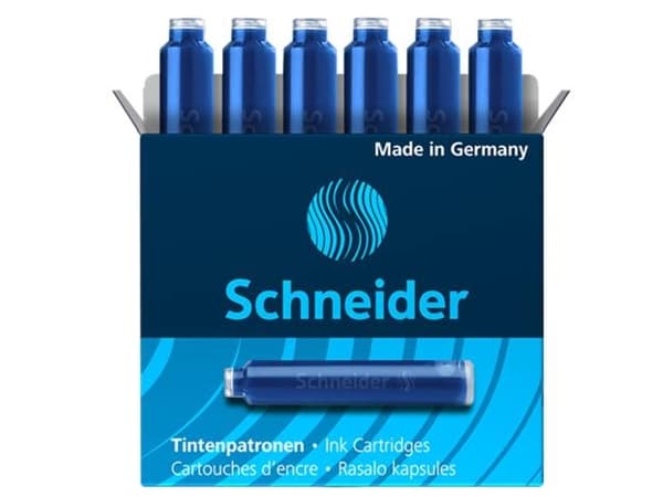 Schneider - Blekkpatron - blå (en pakke 6) - for P/N: 168913, 168914, 168916, 168919, 169208, 169211, 169254, 169308, 169311, 169354