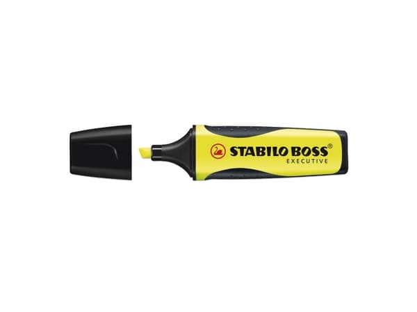 STABILO Boss Executive, 1 stykker, Gult, Pensel / fin tupp, Gult, 2 mm, 5 mm