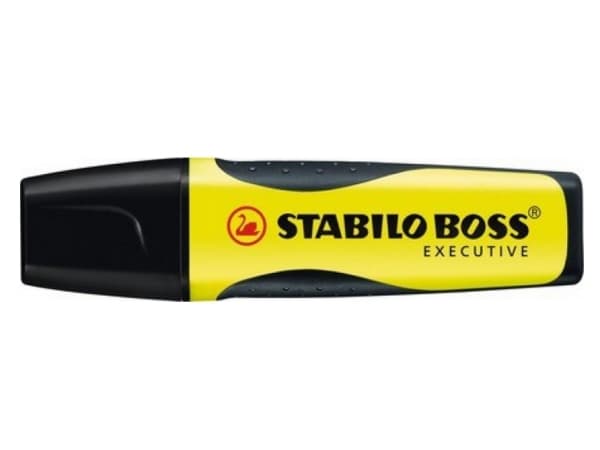STABILO Boss Executive, 1 stykker, Gult, Pensel / fin tupp, Gult, 2 mm, 5 mm