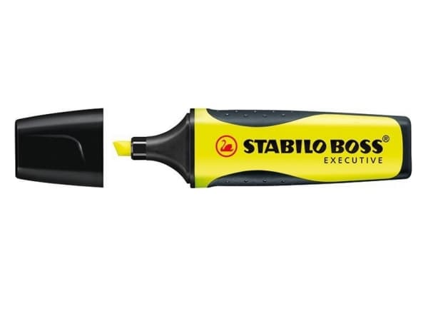 STABILO Boss Executive, 1 stykker, Gult, Pensel / fin tupp, Gult, 2 mm, 5 mm