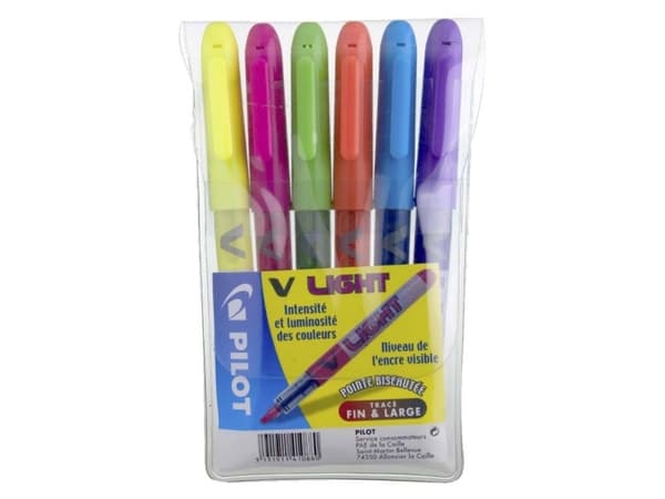 Highlighters Pilot V Liquid Light ass. SW-VLL 6 st/set - (6 x 12 set)