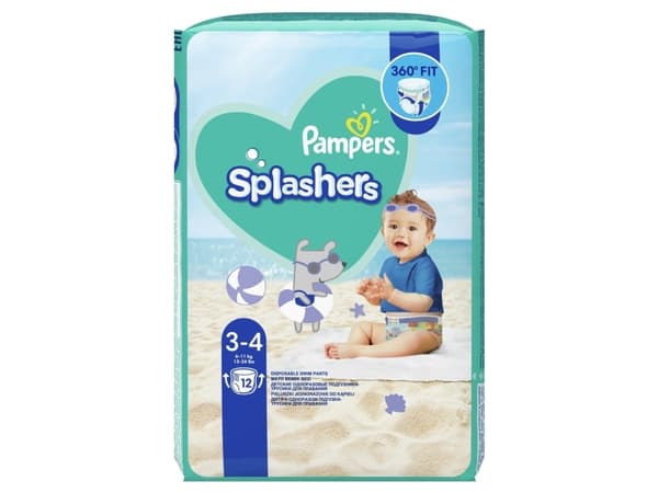 PAMPERS Pants Splasher Carry Pack Size 3, 12 pcs, 81754601