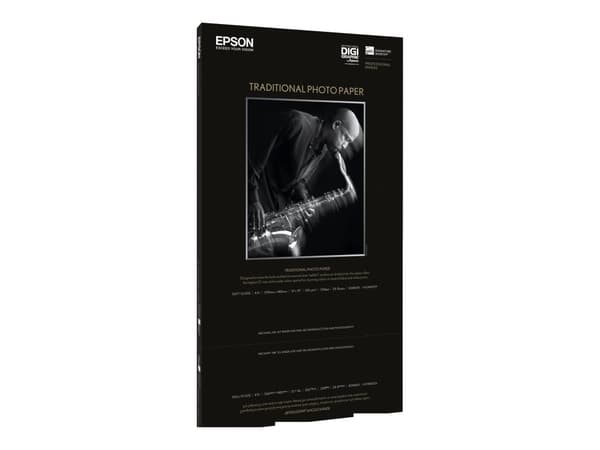 Epson Traditional Photo Paper - A2 (420 x 594 mm) - 330 g/m² - 25 ark fotopapir - for SureColor P5000, P800, SC-P10000, P20000, P5000, P7500, P900, P