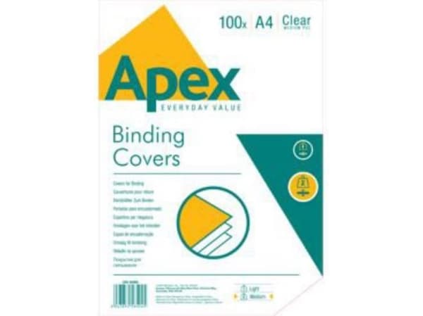 Fellowes APEX - gjennomsiktige omslag Medium A4, 100 stk (6500501)