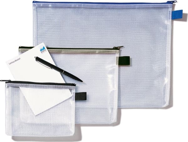 Rexel - Dokumentmappe med glidelås - for A6 - svart, blank