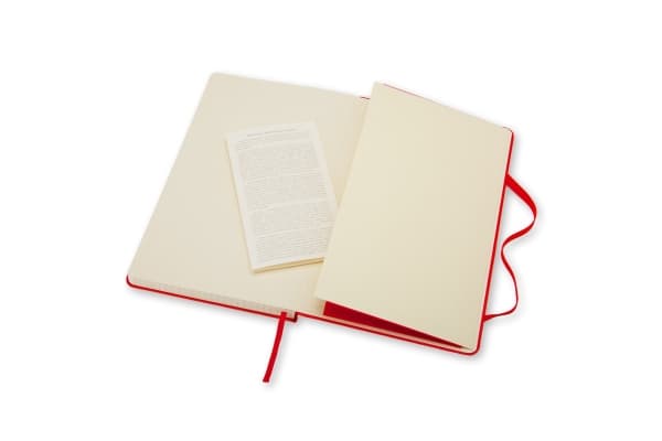 Moleskine Classic, Monokromatisk, Rød, 240 ark, 70 g/m², Rute papir, Innbundet (hardcover)