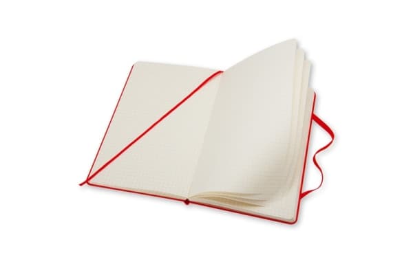 Moleskine Classic, Monokromatisk, Rød, 240 ark, 70 g/m², Rute papir, Innbundet (hardcover)
