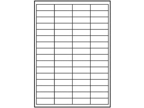 Logotypetiketter A4, matt vit, 10 st.