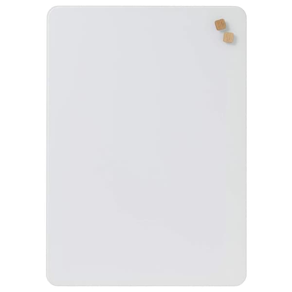 Magnetisk NAGA glastavle 50x70 cm Pure White