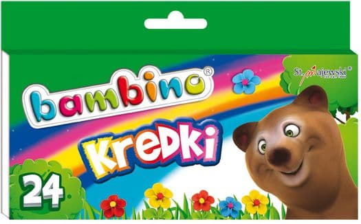 St. Majewski BAMBINO Crayons, 24 colors, BAMBINO license