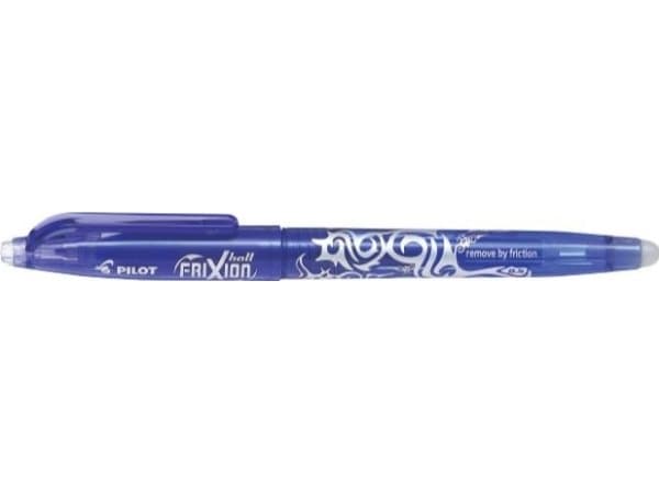 Pilot FriXion Ball, Gelpenna med kork, Blå, Blå, Fin, Rund, 0,5 mm