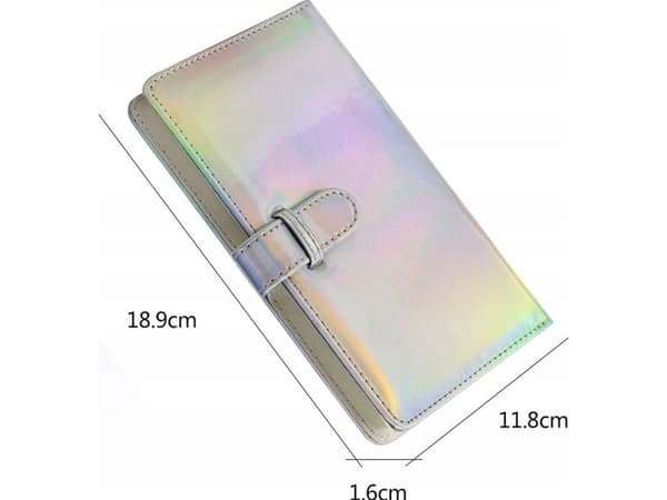LoveInstant Instant Photo Album 96 stk for FujiFilm INSTAX / Polaroid - Silver Flash