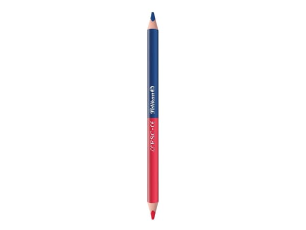 Pelikan 811118, Soft (myk), Blå, Rød, 2 stykker