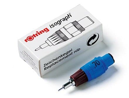 Rotring Isograph Replacement Nib, Blå, Rotring Isograph, 1 styck