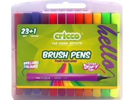 Cricco Brush penner 24 farger