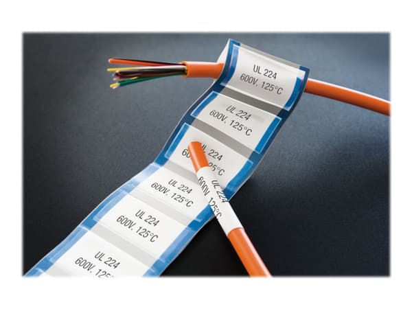 DYMO XTL - Polyolefin - svart på hvitt - 6 x 47 mm 81 etikett(er) (1 rull(er) x 81) hylser - for XTL 500