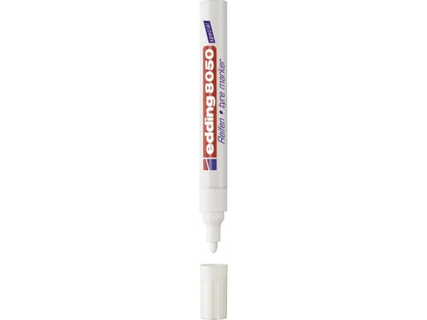 Edding 8050, Hvid, Blå, Rød, Hvid, 4 mm, 10 stk