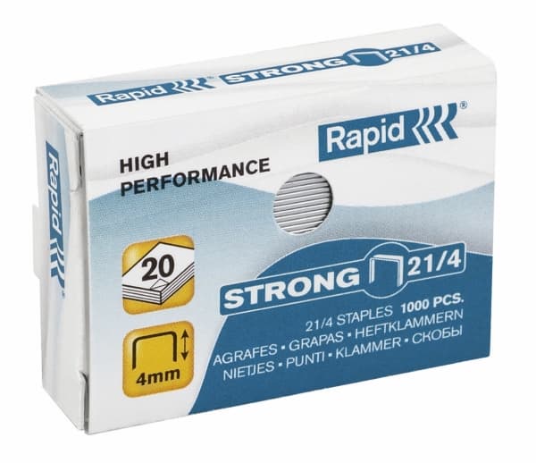 Häftklamrar galvaniserade 21/4 Rapid Strong - (1000 st.)