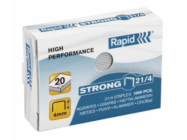 Häftklamrar galvaniserade 21/4 Rapid Strong - (1000 st.)