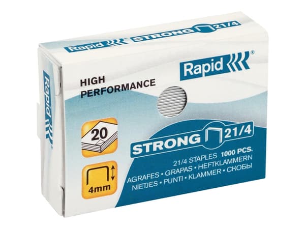 Häftklamrar galvaniserade 21/4 Rapid Strong - (1000 st.)