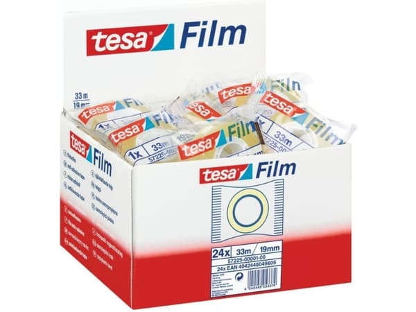 TESA Film Standart 19mm x 33m, 33 m, Transparent, 19 mm