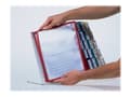 Miniatyrbilde 5 av 5: DURABLE VARIO TABLE - Displaypanelsystem - stasjonær - 20 rom - for A4 - gul, rød, grønn, mørk blå