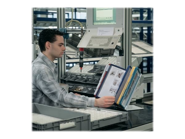 DURABLE VARIO TABLE - Displaypanelsystem - stasjonær - 20 rom - for A4 - gul, rød, grønn, mørk blå