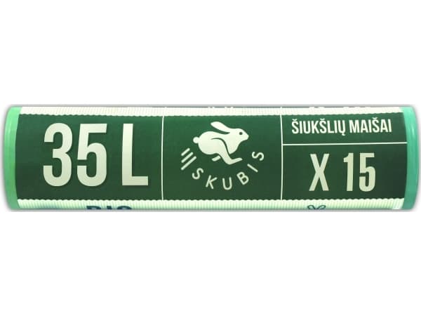 Skubis BIO søppelsekker 35L, 15 stk (7626469)
