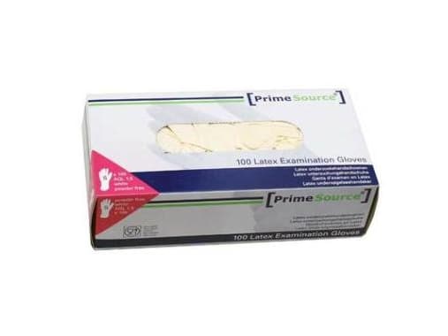 Engangshandske Prime Source str. S uden pudder Latex AQL 1.5 hvid - (100 stk.)