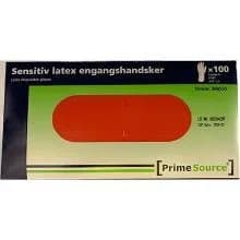Engångshandske Prime Source storlek S utan puder Latex AQL 1,5 vit - (100 st.)