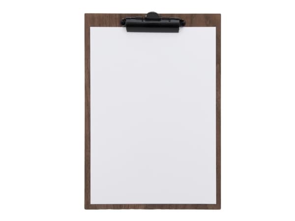 Clipboard Securit® valnød m/clip til menukort