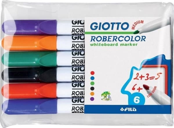 Giotto Tørr-slette tusj 6 farger GIOTTO