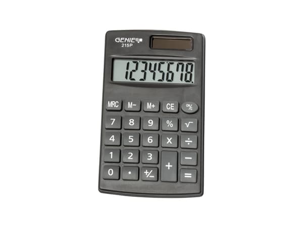 GENIE 215 P - Fickkalkylator - 8 siffror - batteri