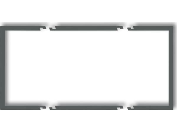 Karlik Double frame filler sarja Deco grafiitti matt (28DRW-2)