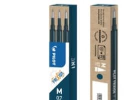 Refill Pilot Frixion Medium 0.7 mm blå/sort (3 stk.)