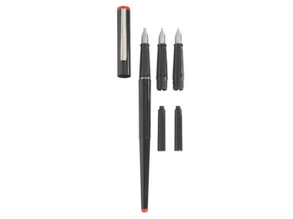 Herlitz 8623001, Sort, 5 stykker, Kulepenn + fyllepenn