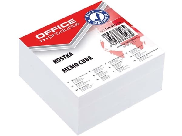 Office Products Liimaton kuutio 85x85x40mm, valkoinen (14052311-14)
